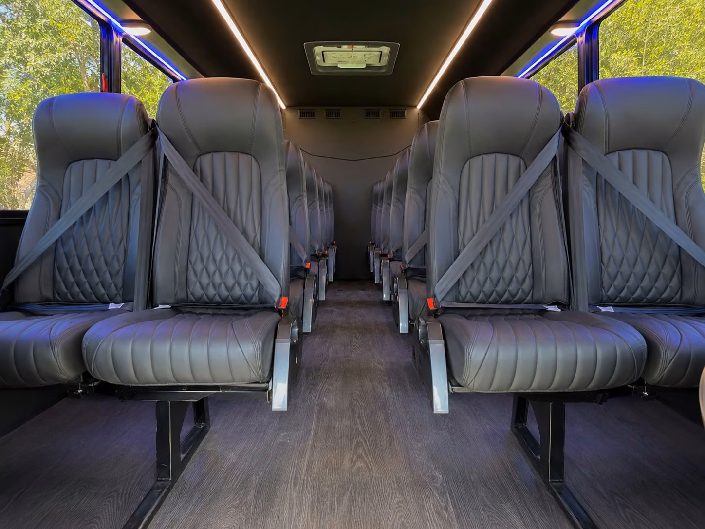 15 passenger minibus interior