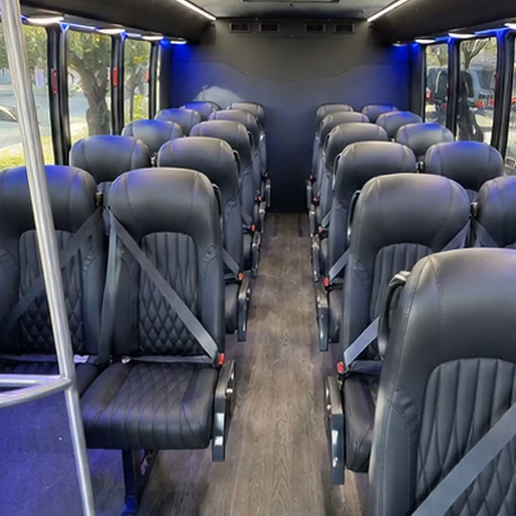 30 passenger minibus inside