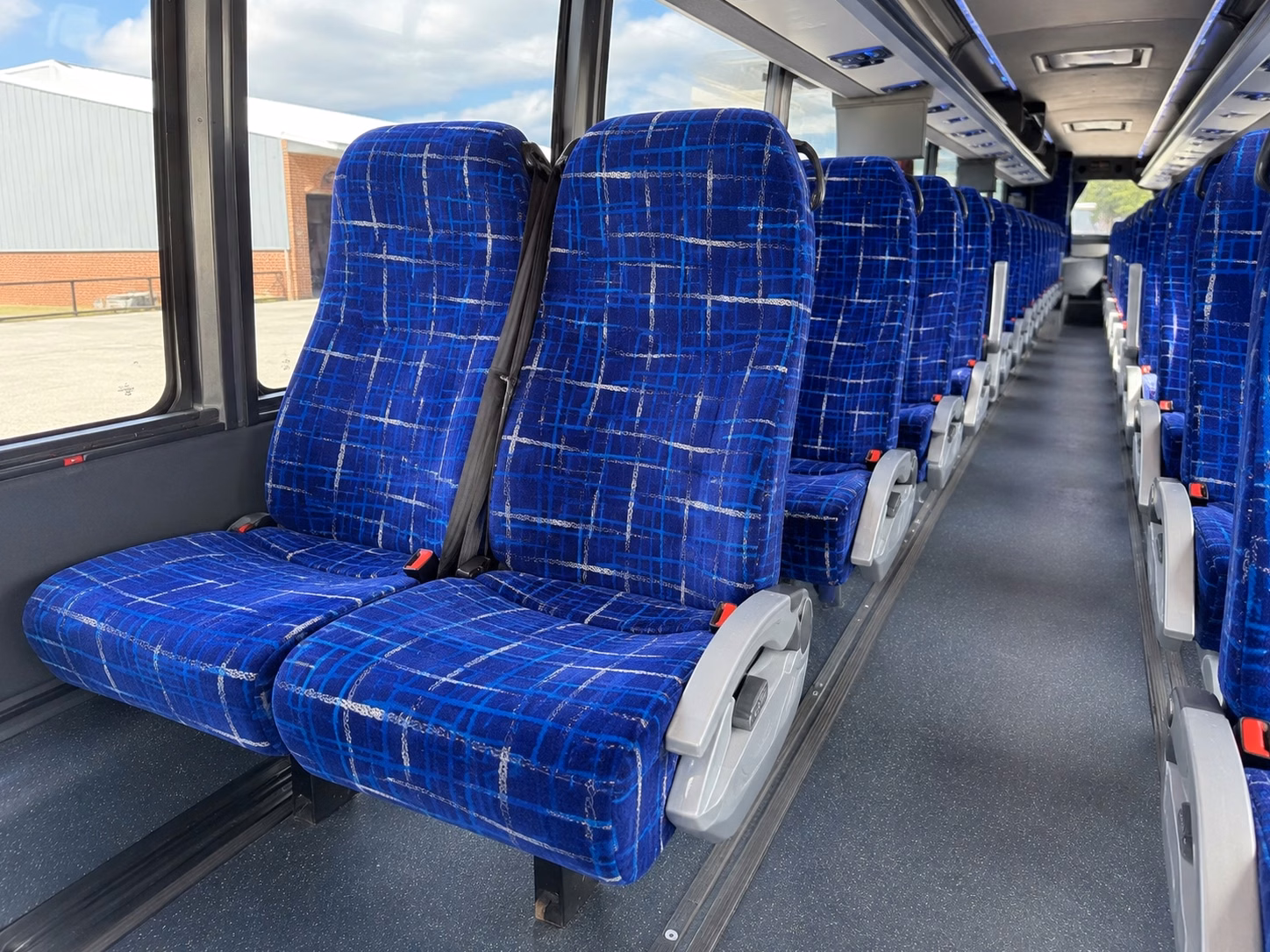 56 passenger charter bus interior