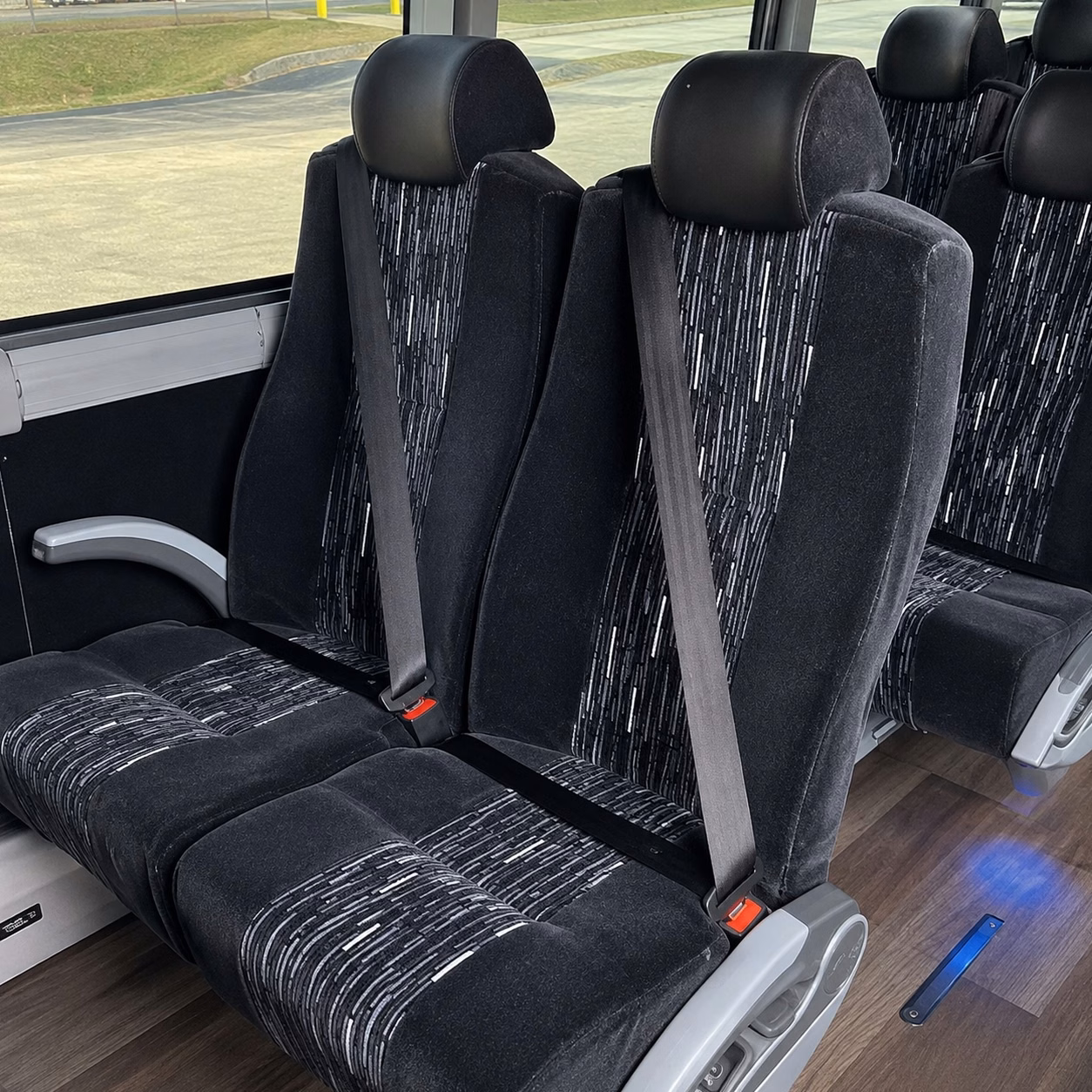 corporate campus and tech venue wedding shuttles in san jose