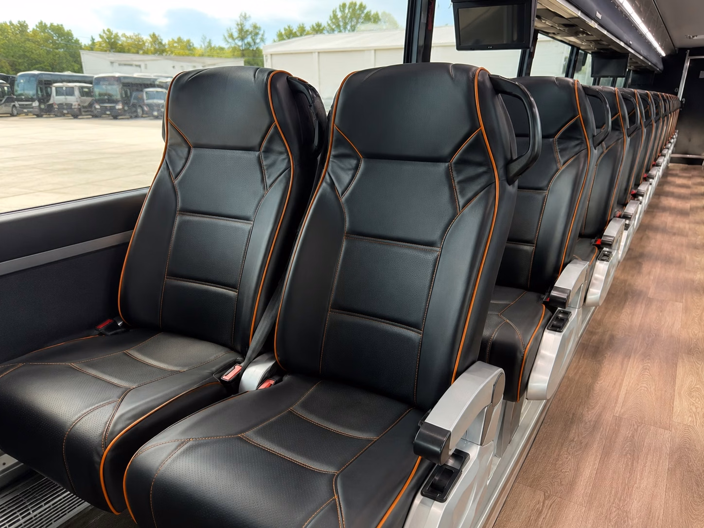 san jose charter bus rental interior
