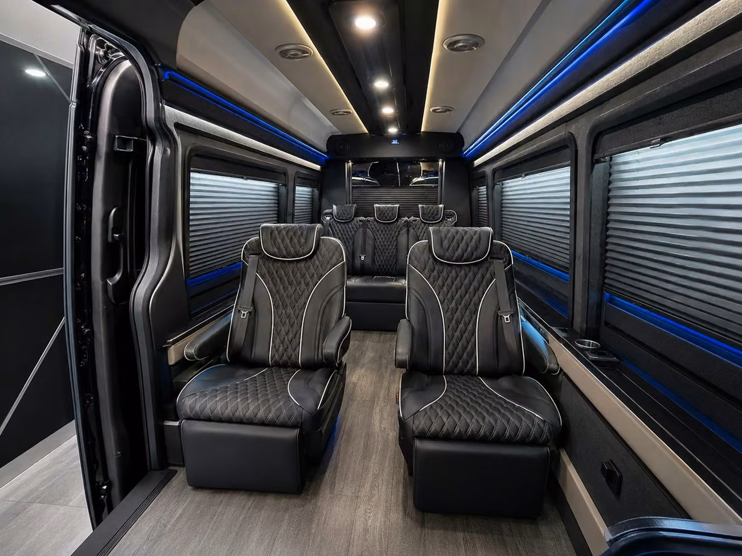 sprinter van with driver inside